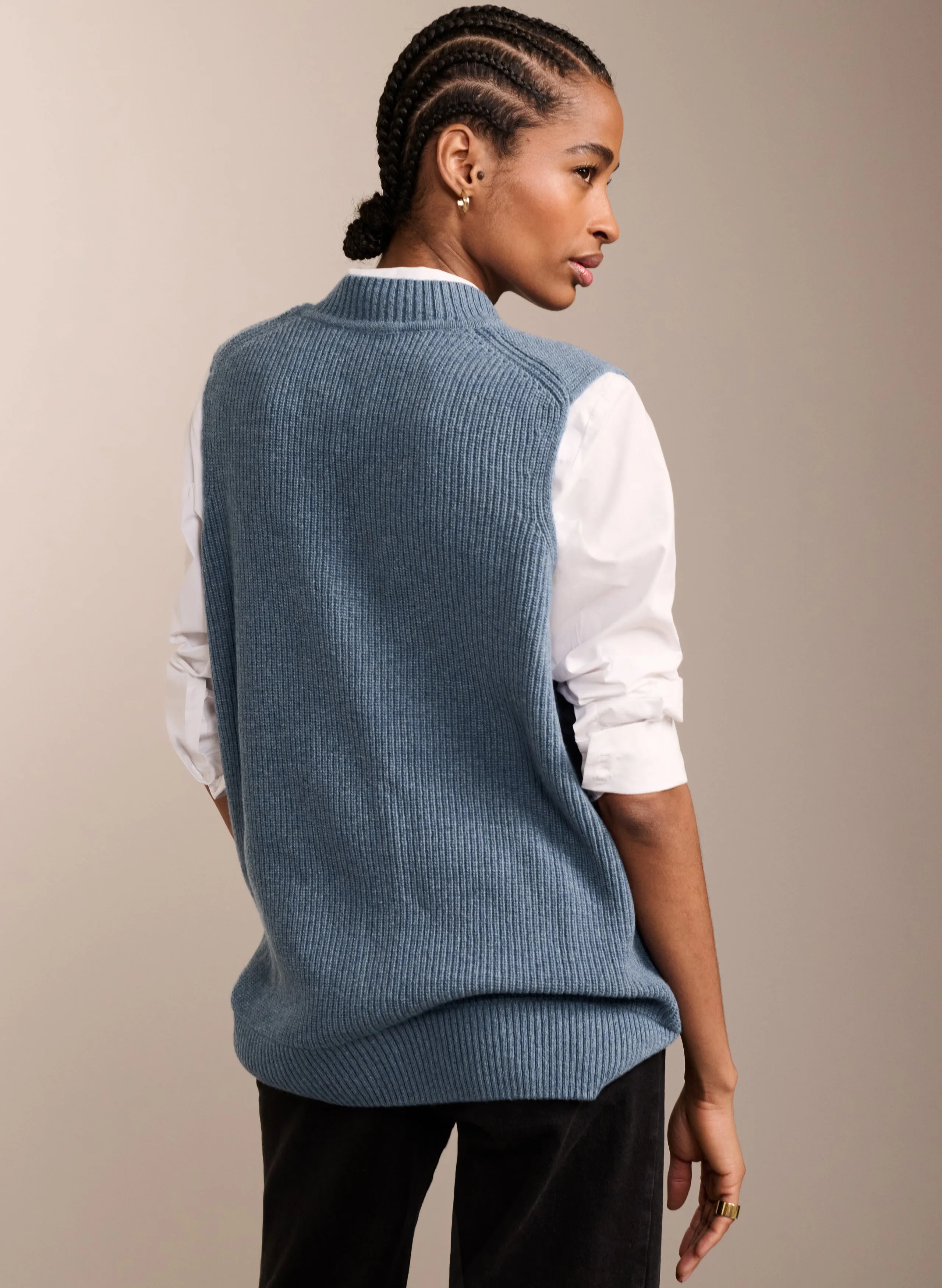 Katalina Recycled Wool Knitted Vest to Rent