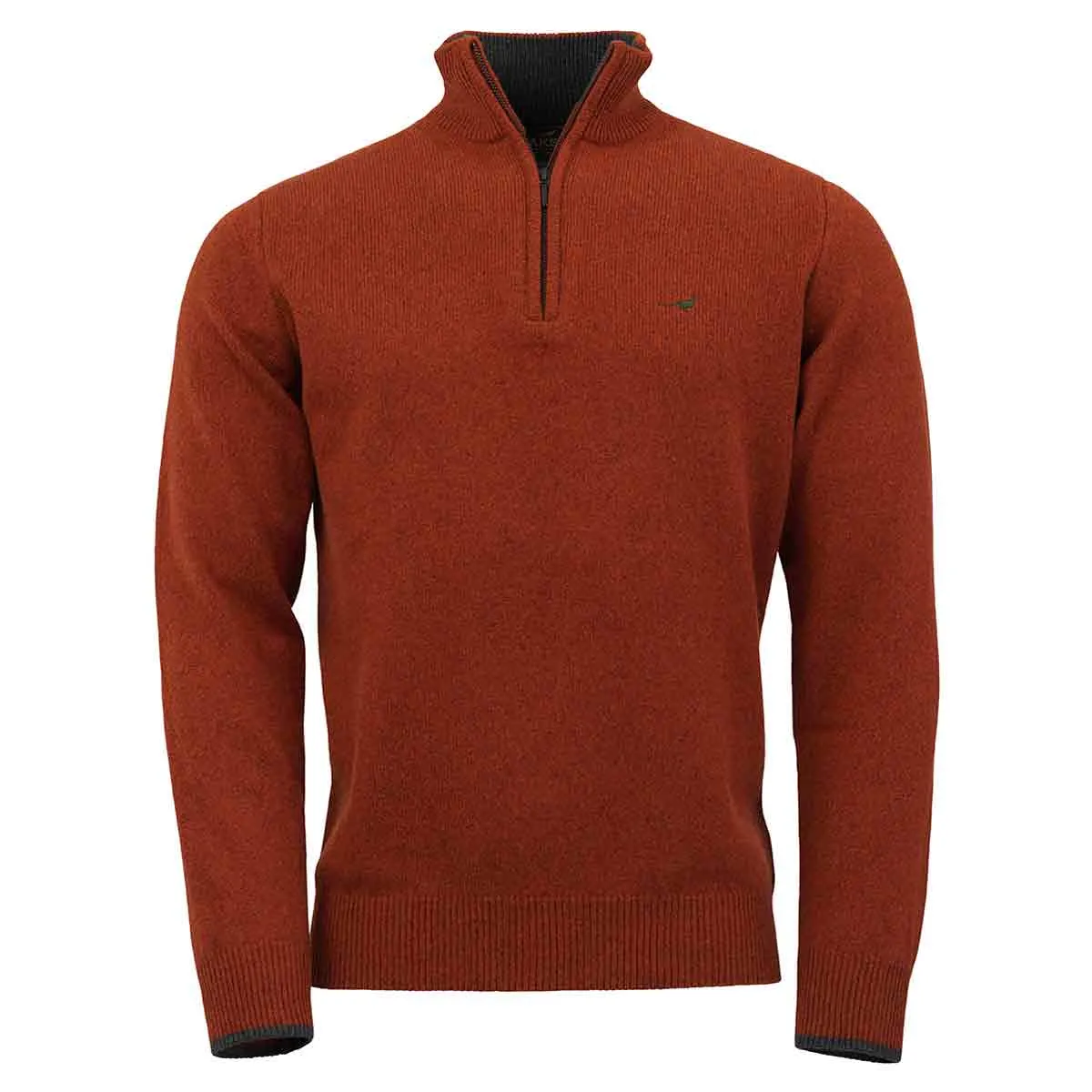 Laksen Brompton Lambswool Zip Neck Pullover