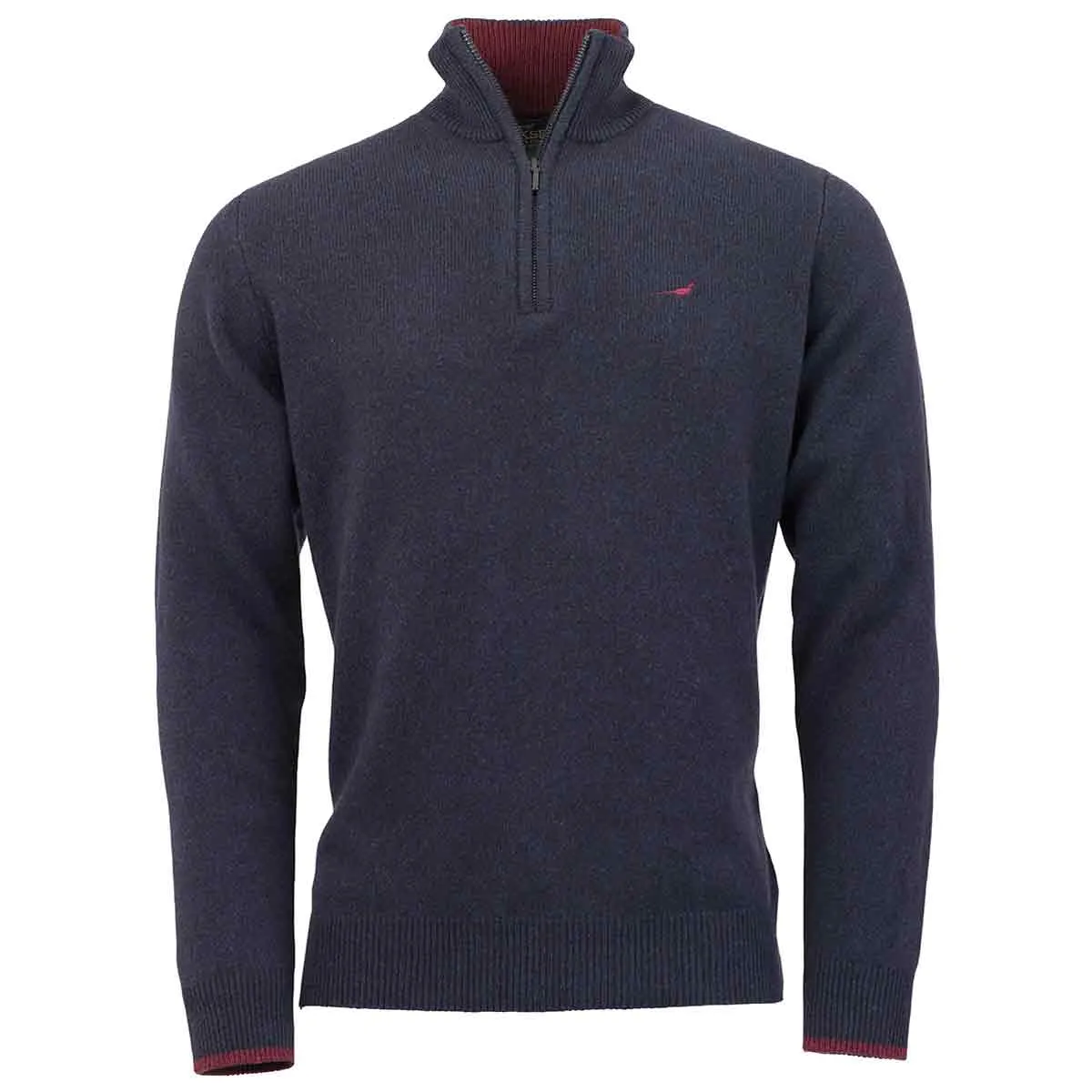 Laksen Brompton Lambswool Zip Neck Pullover