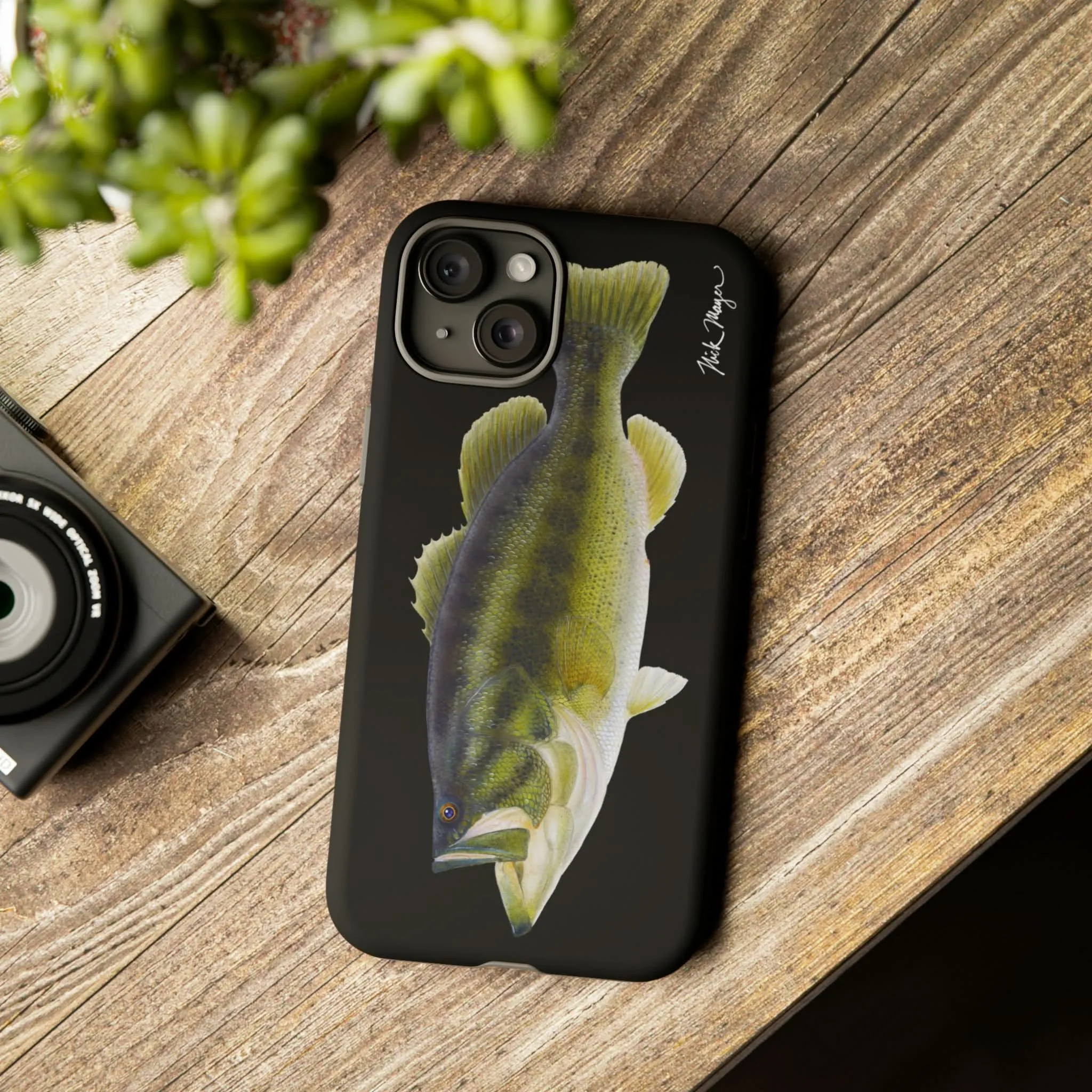 Largemouth Bass Black iPhone 15 Case