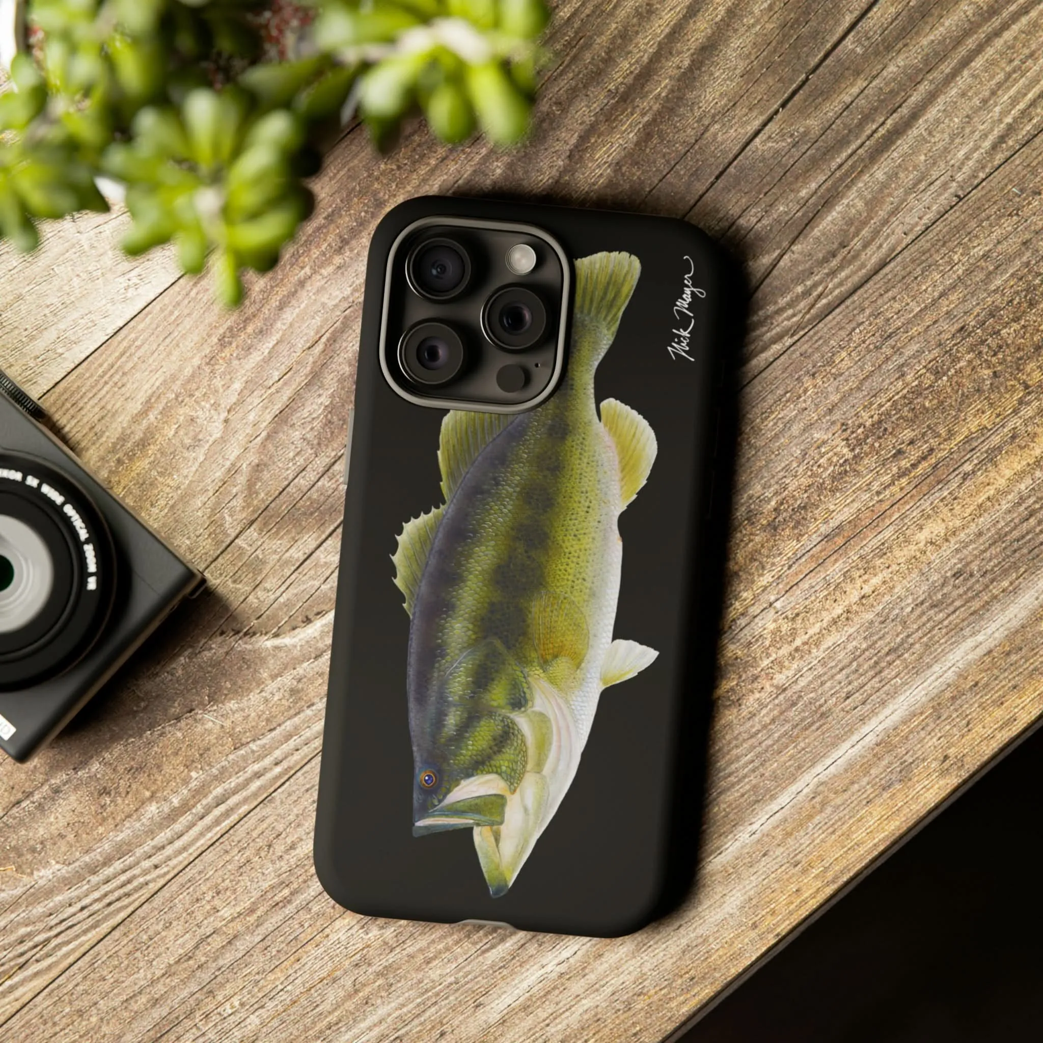 Largemouth Bass Black iPhone 15 Case