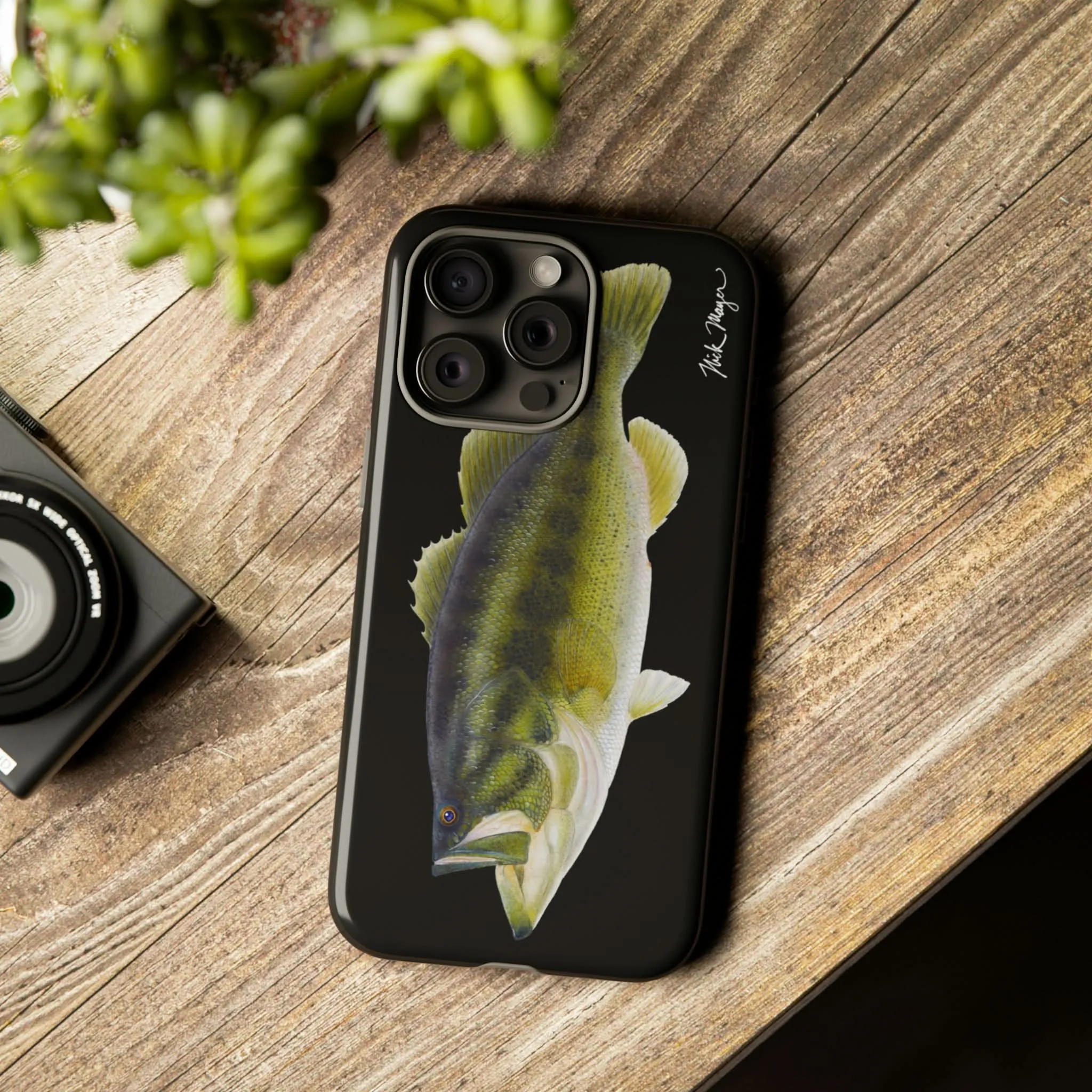 Largemouth Bass Black iPhone 15 Case