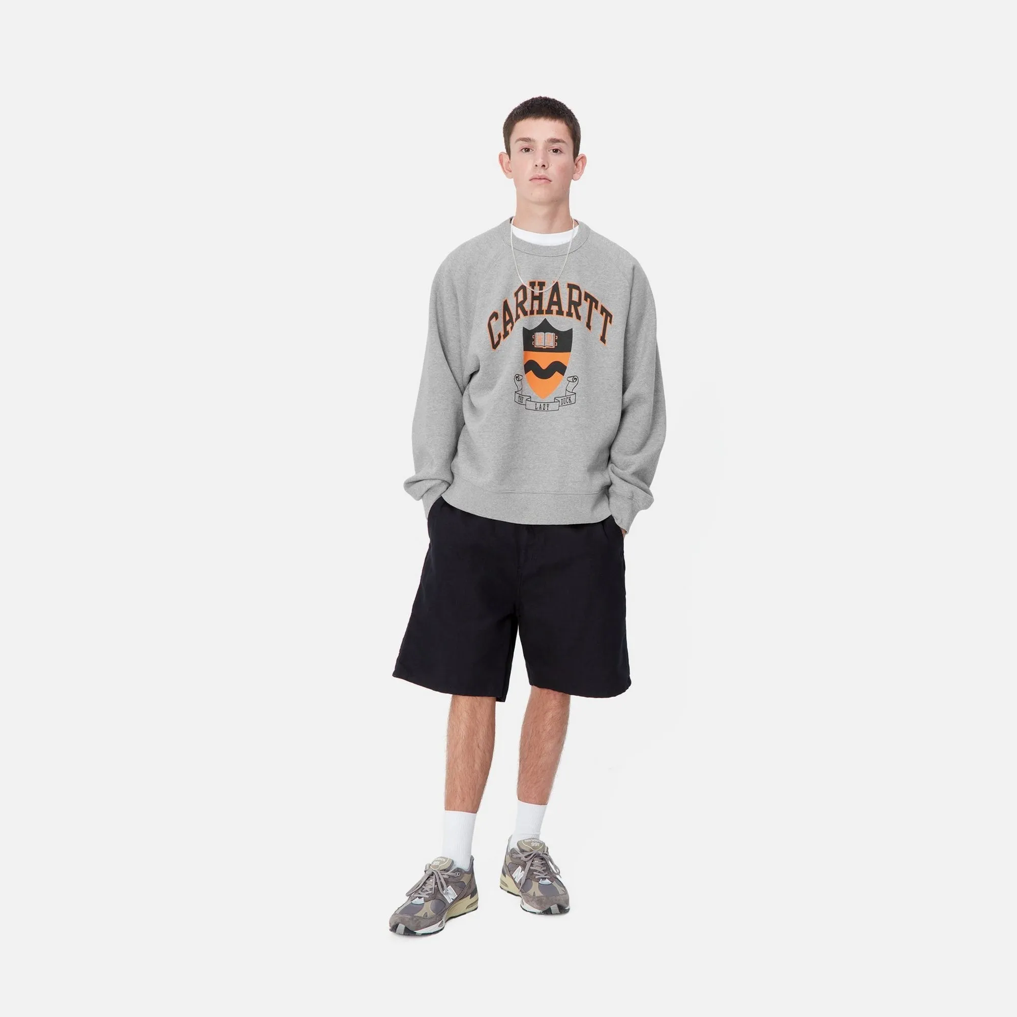 Lazy Duck Academy Sweatshirt | Grey Heather