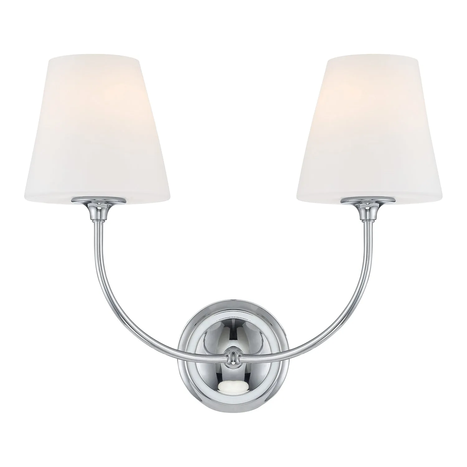 Libby Langdon Sylvan 2 Light Polished Chrome Sconce