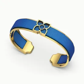 Lotus Silk Cuff - Celestial Blue