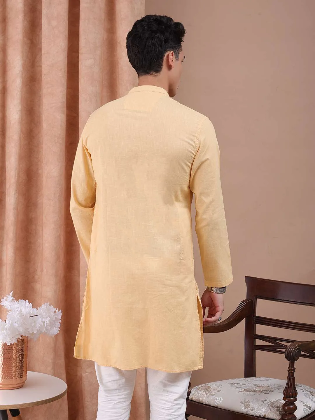 Men Basic Long Kurta