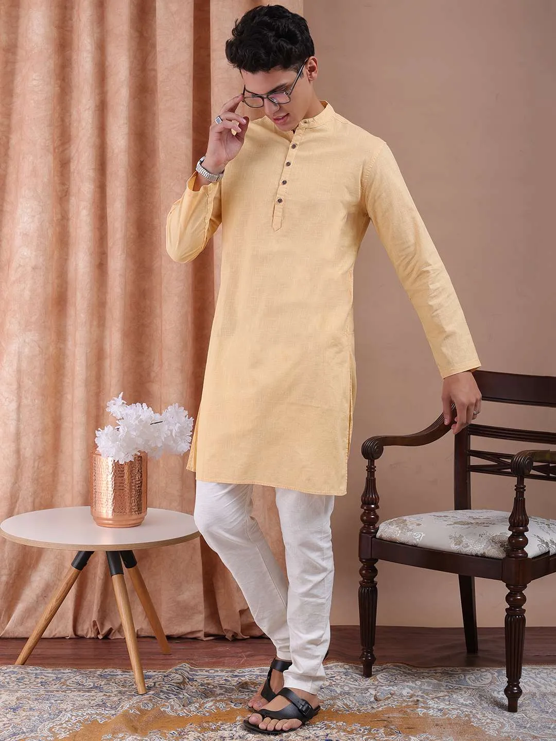 Men Basic Long Kurta