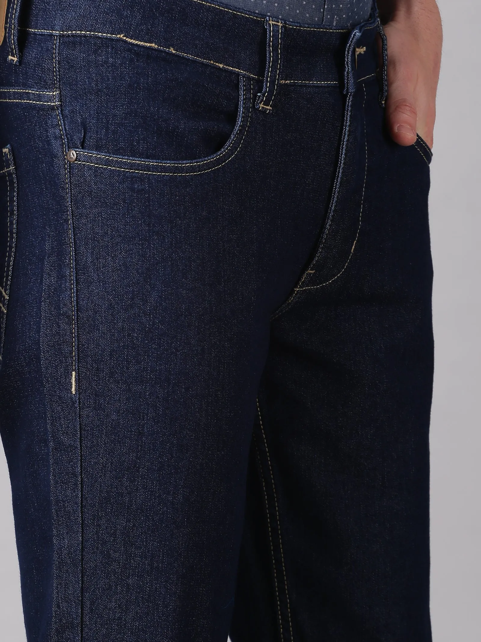 MEN'S DARK BLUE SLIM FIT JEANS