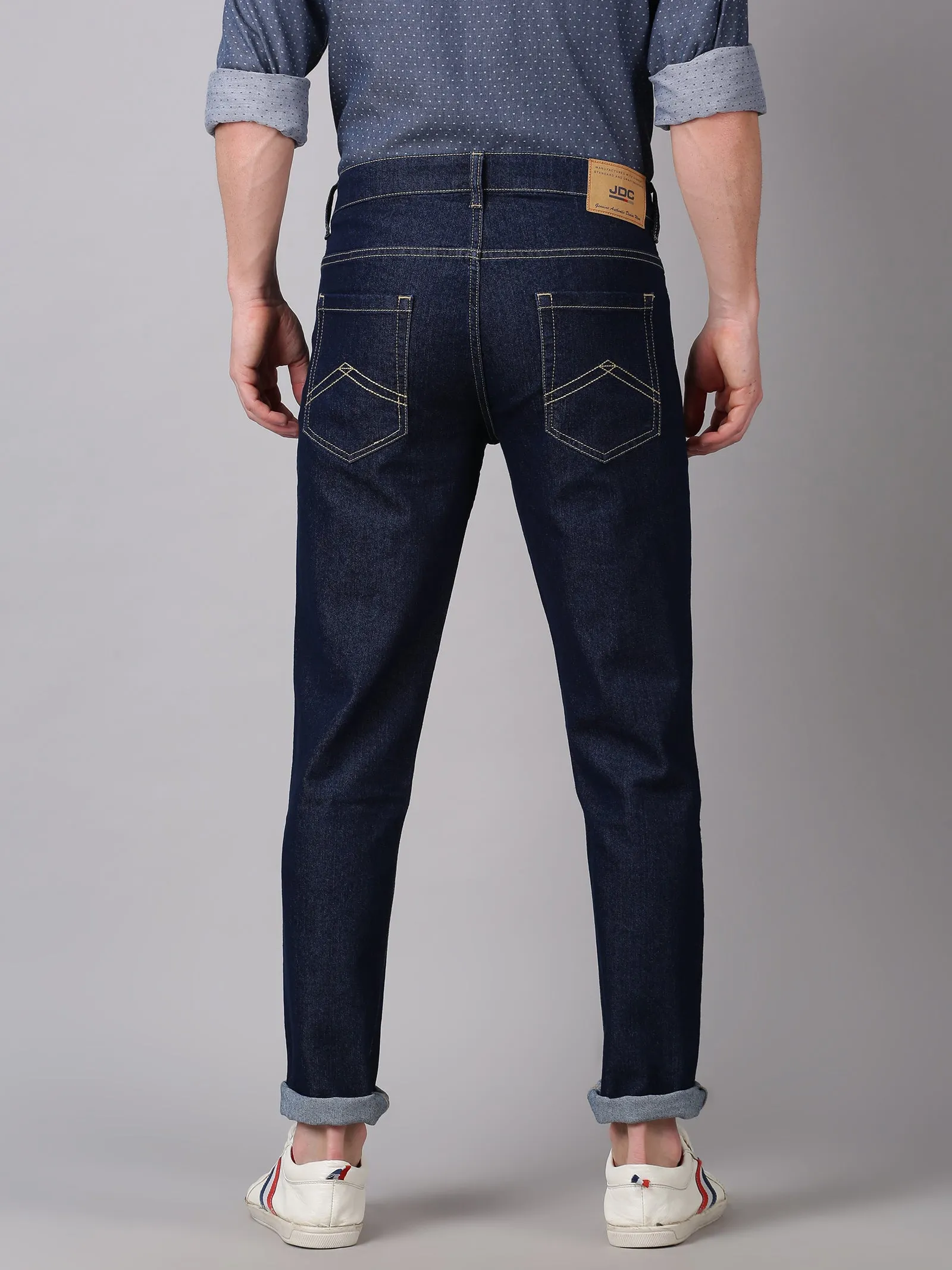 MEN'S DARK BLUE SLIM FIT JEANS