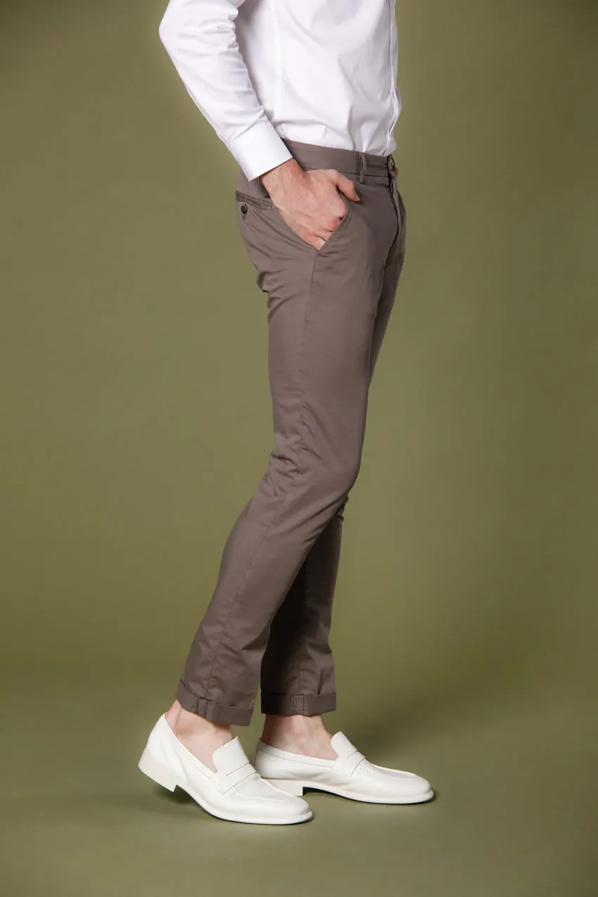 Milano Style pantalone chino uomo in gabardina stretch extra slim fit ①