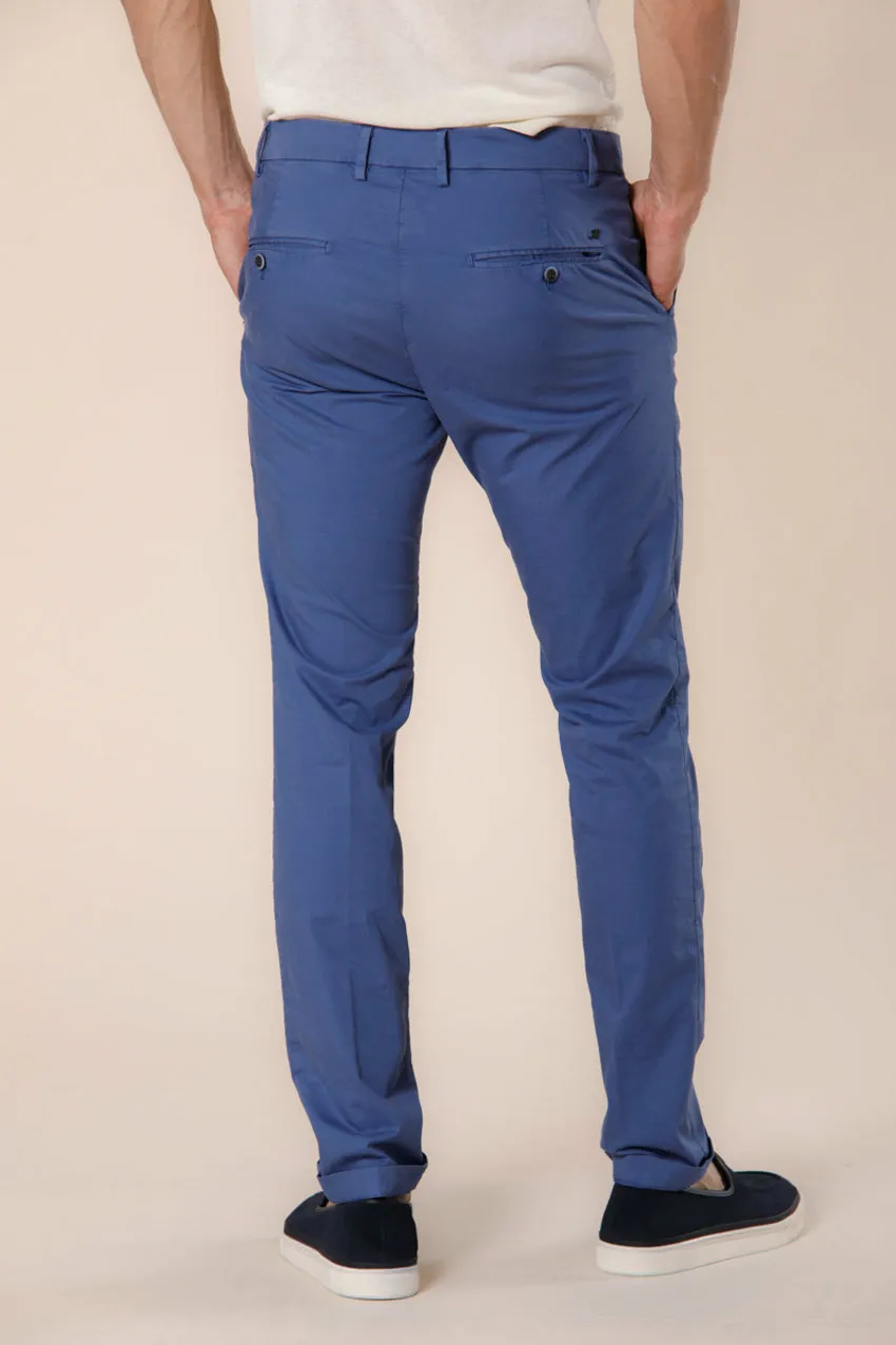 Milano Style pantalone chino uomo in gabardina stretch extra slim fit ①