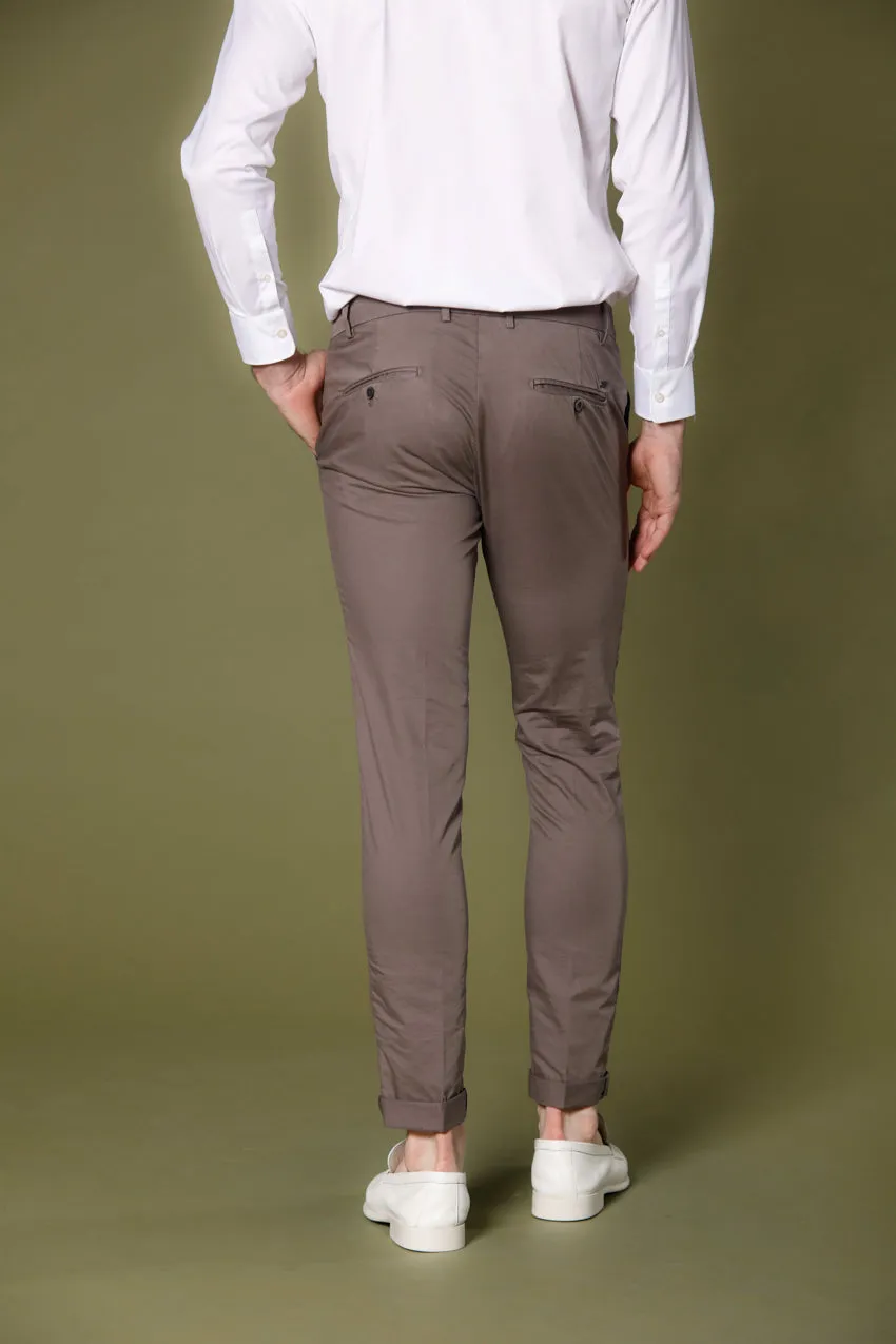 Milano Style pantalone chino uomo in gabardina stretch extra slim fit ①