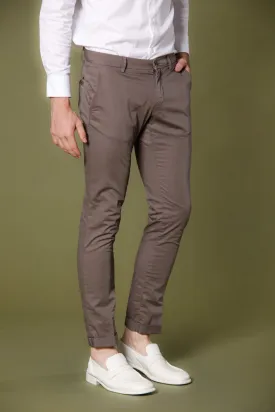 Milano Style pantalone chino uomo in gabardina stretch extra slim fit ①