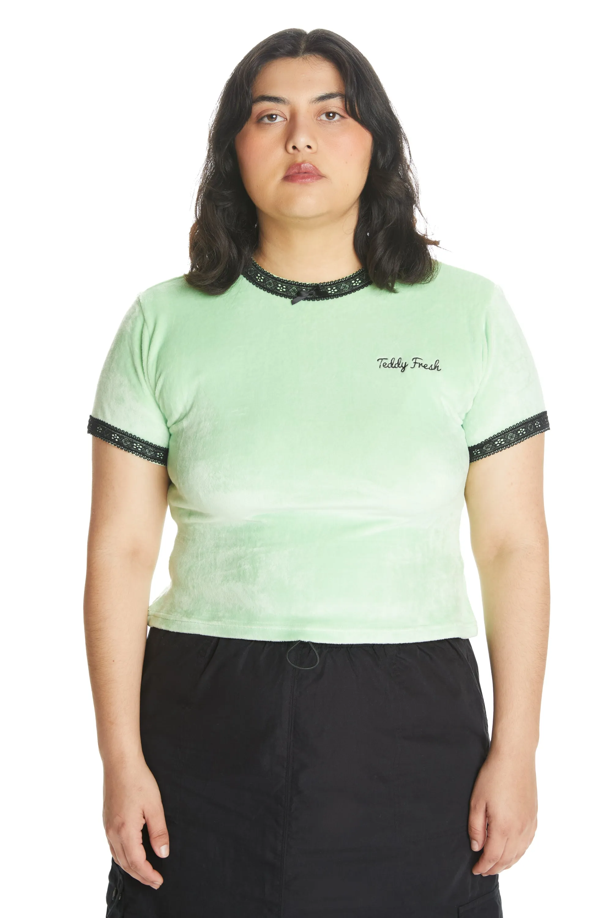 Mint Velour Tee