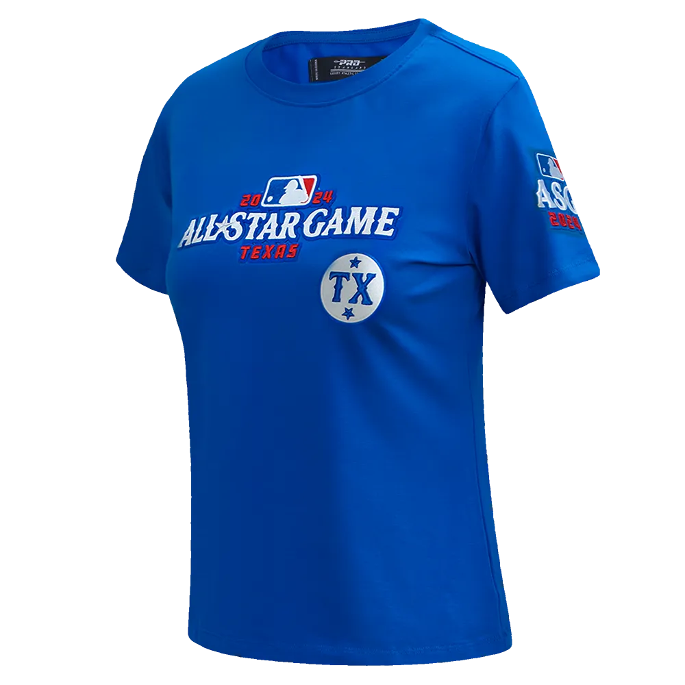 MLB ALL STAR 2024 WOMEN'S SJ SLIM FIT TEE (ROYAL BLUE)