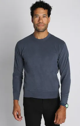 Navy Ultra Soft Ribbed Crewneck