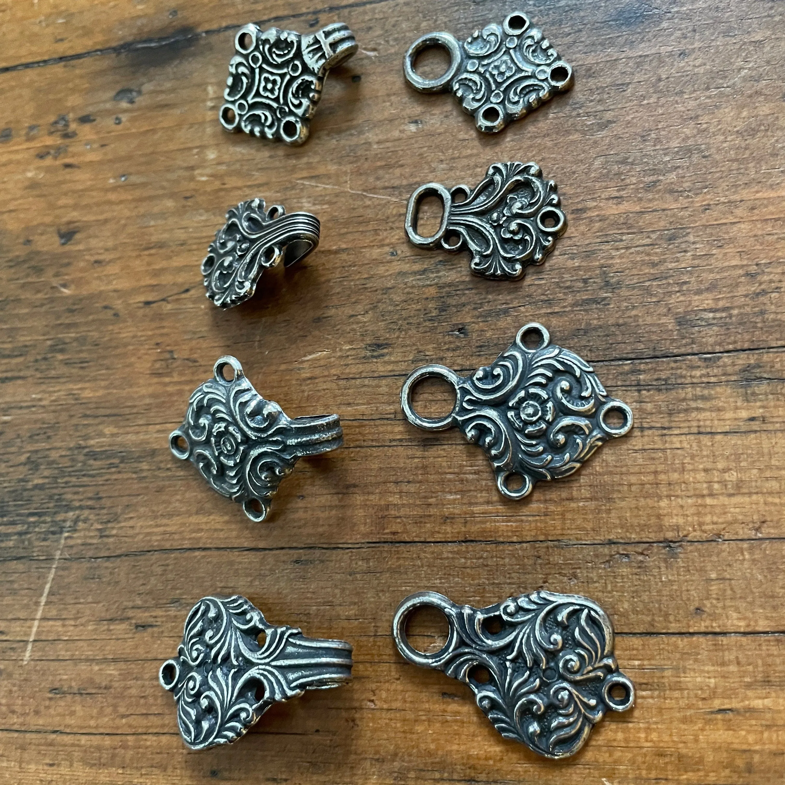 Norwegian Pewter Sweater Clasps