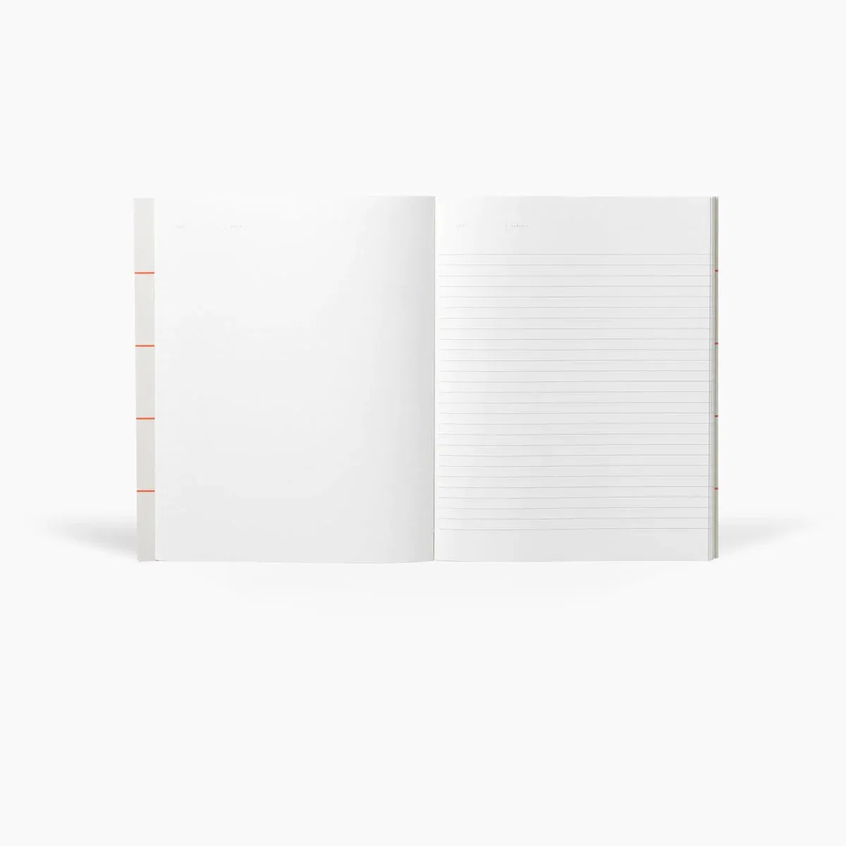 Notem UMA Flat Lay Notebook - Large, Light Gray, Blank and Lined