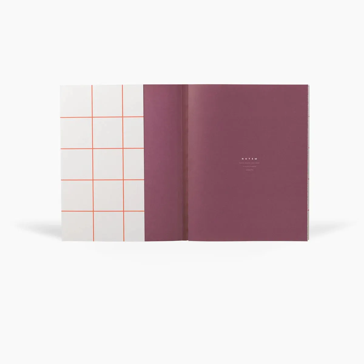 Notem UMA Flat Lay Notebook - Large, Light Gray, Blank and Lined