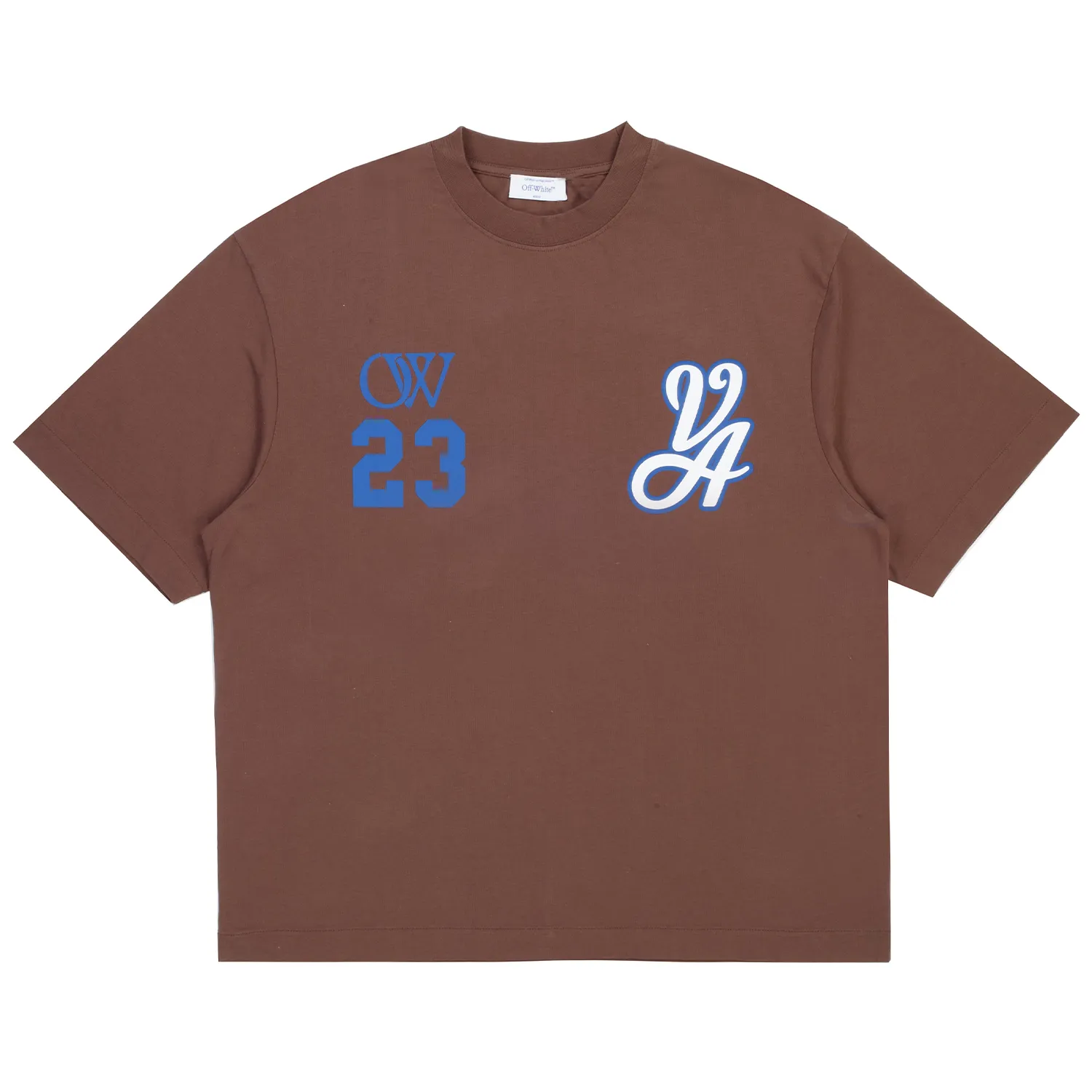 Off-White 23 Varsity Skate Tee Chocolate