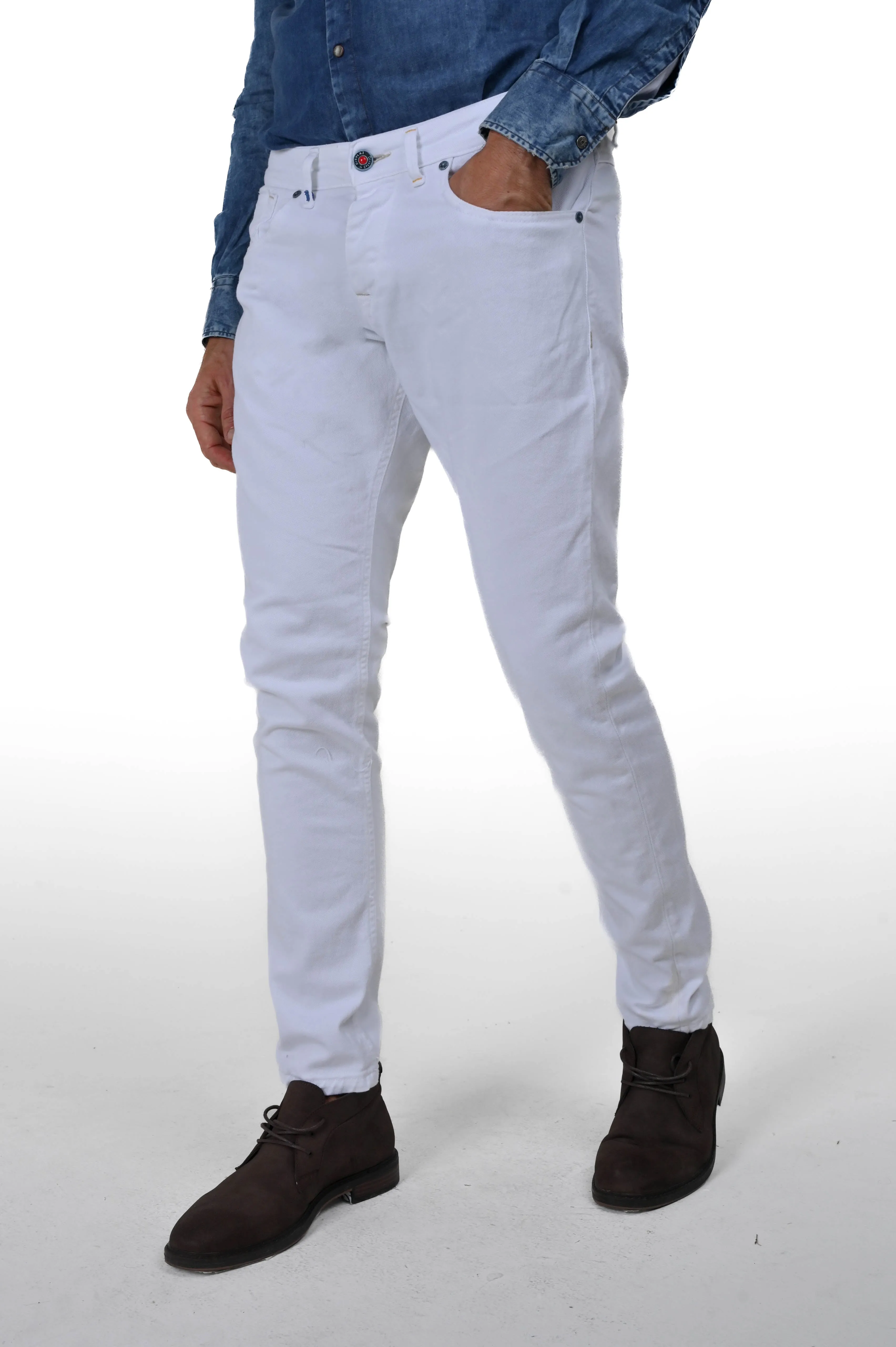 Pantaloni uomo in cotone slim fit AI 4724 in vari colori - Displaj