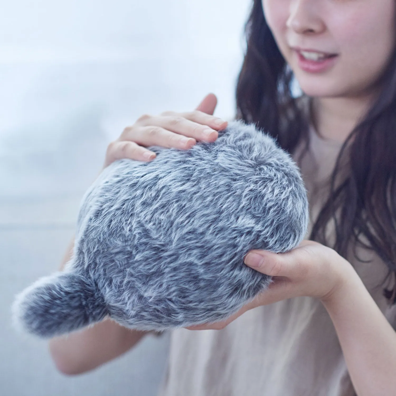 Petit Qoobo: A small cushion with a wagging tail