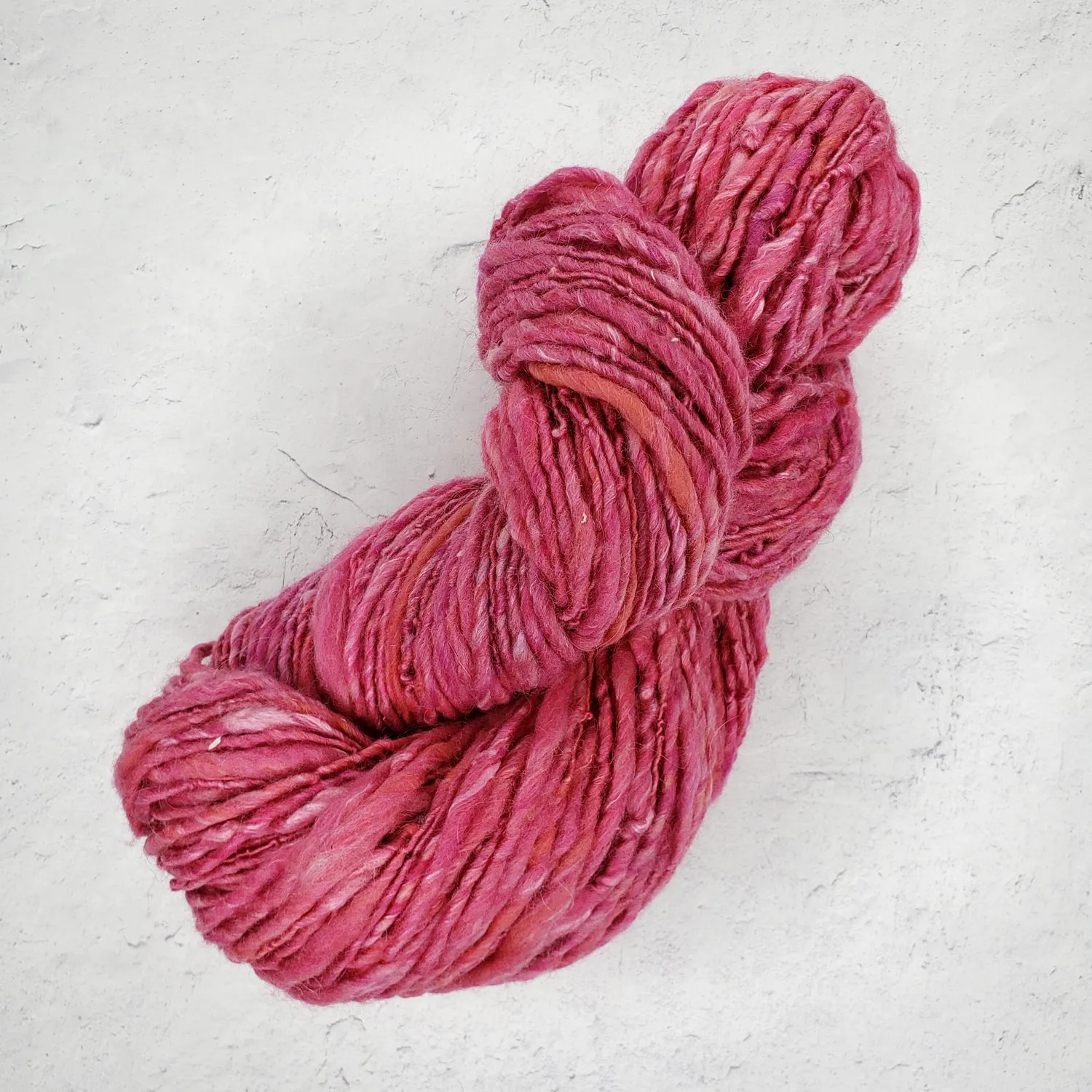 Pink Single Spun Yarn by Britta Cruz