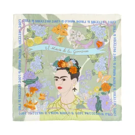 "Los Amores de Frida" Silk Pocket Square - Pastel