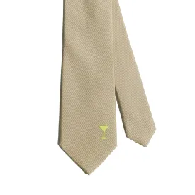 "Martini" Silk Tie - Khaki