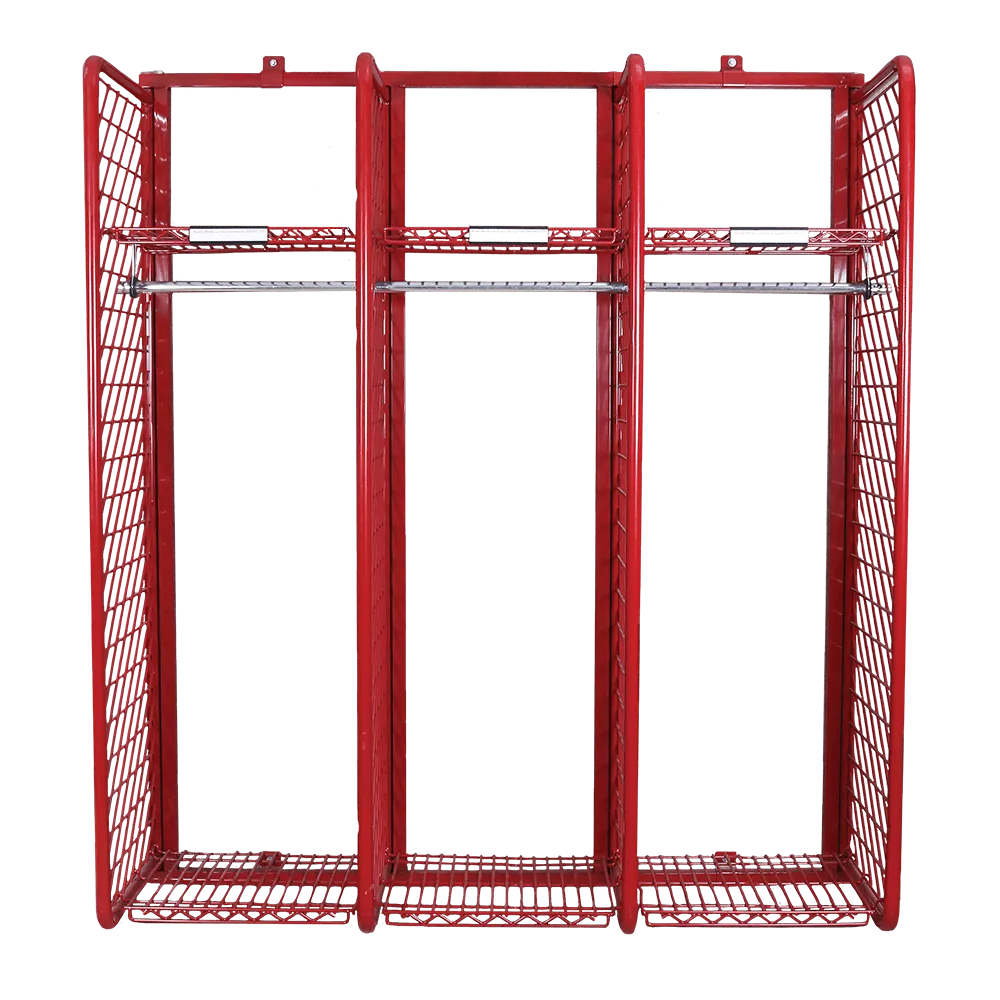 Red Rack Wall Mounted Gear Storage - 24" Wide