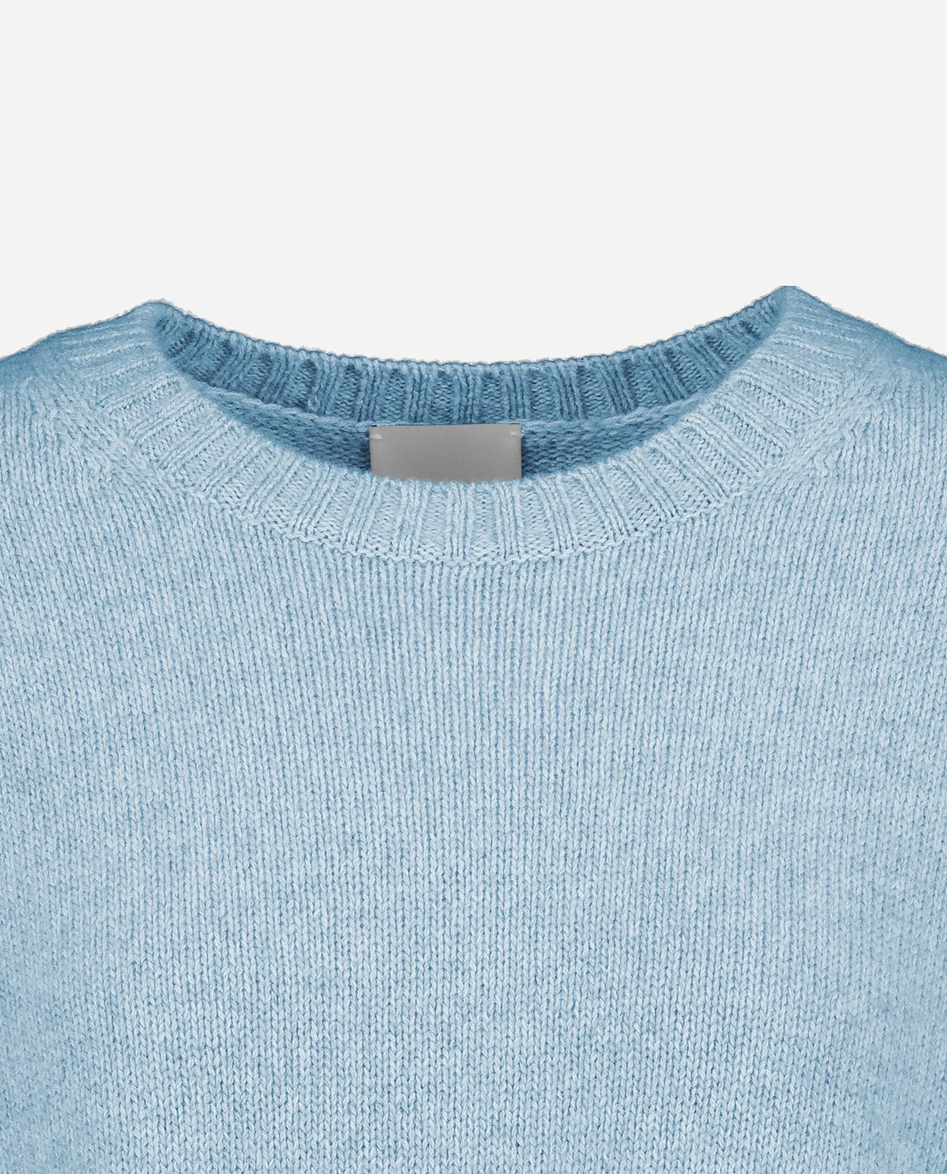 Rundhals Pullover aus Cashmere in Blau