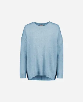 Rundhals Pullover aus Cashmere in Blau