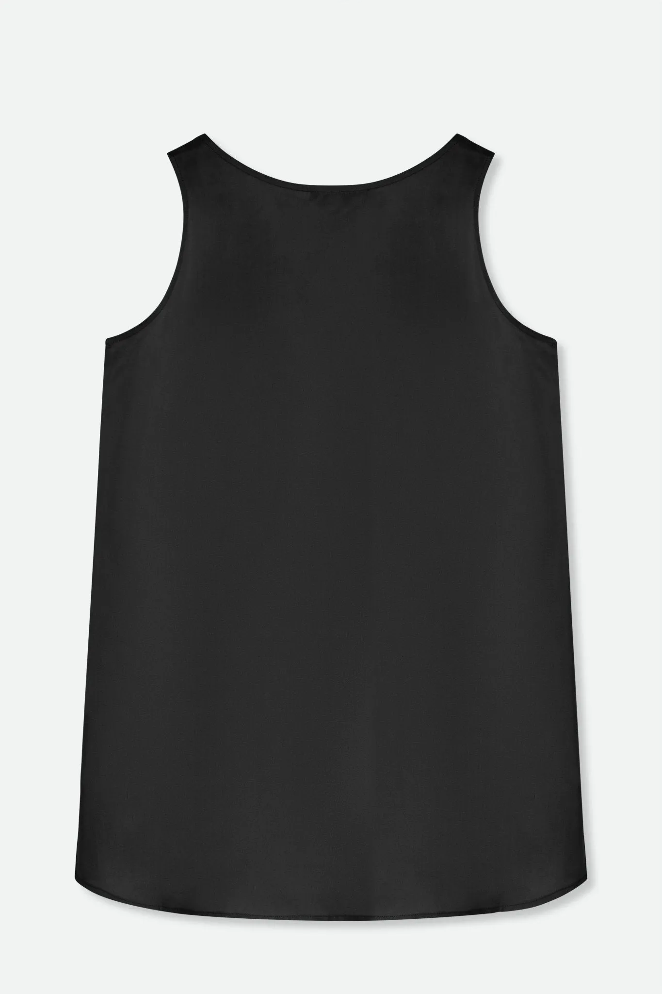 SABINA SILK TWILL TANK TOP IN BLACK