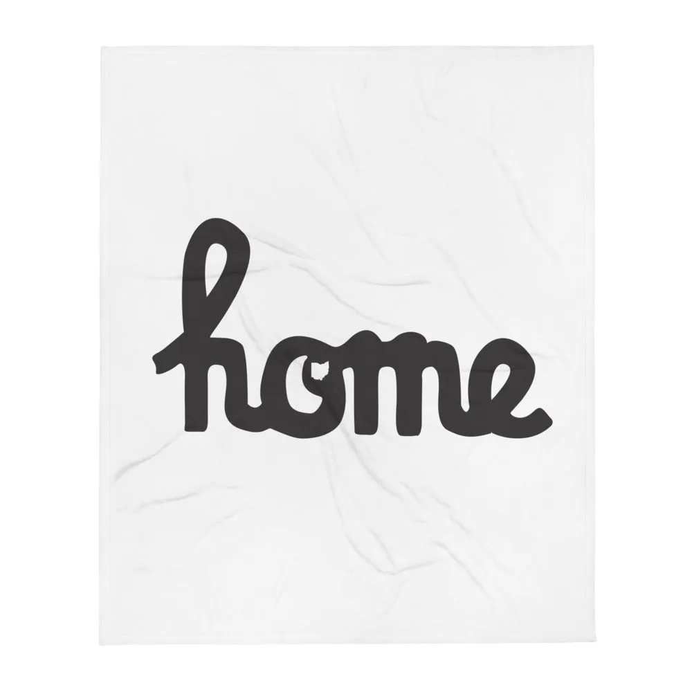 Script Home Throw Blanket