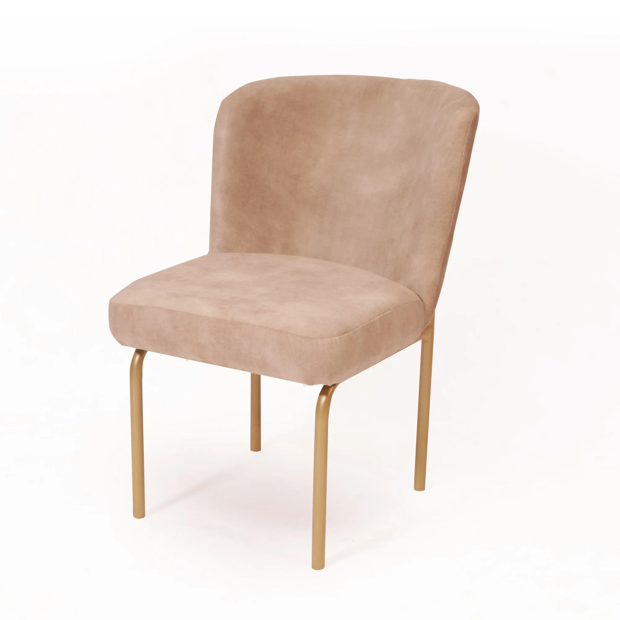 (Set of 2) Upholstered Golden Chair