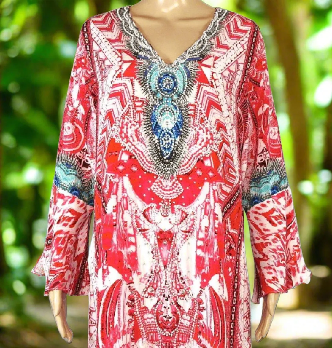 Silk Hi-Low Frill Dress - Frangipani - Pink - kaftans that bling