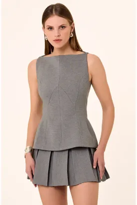 Simmy Top - Gray