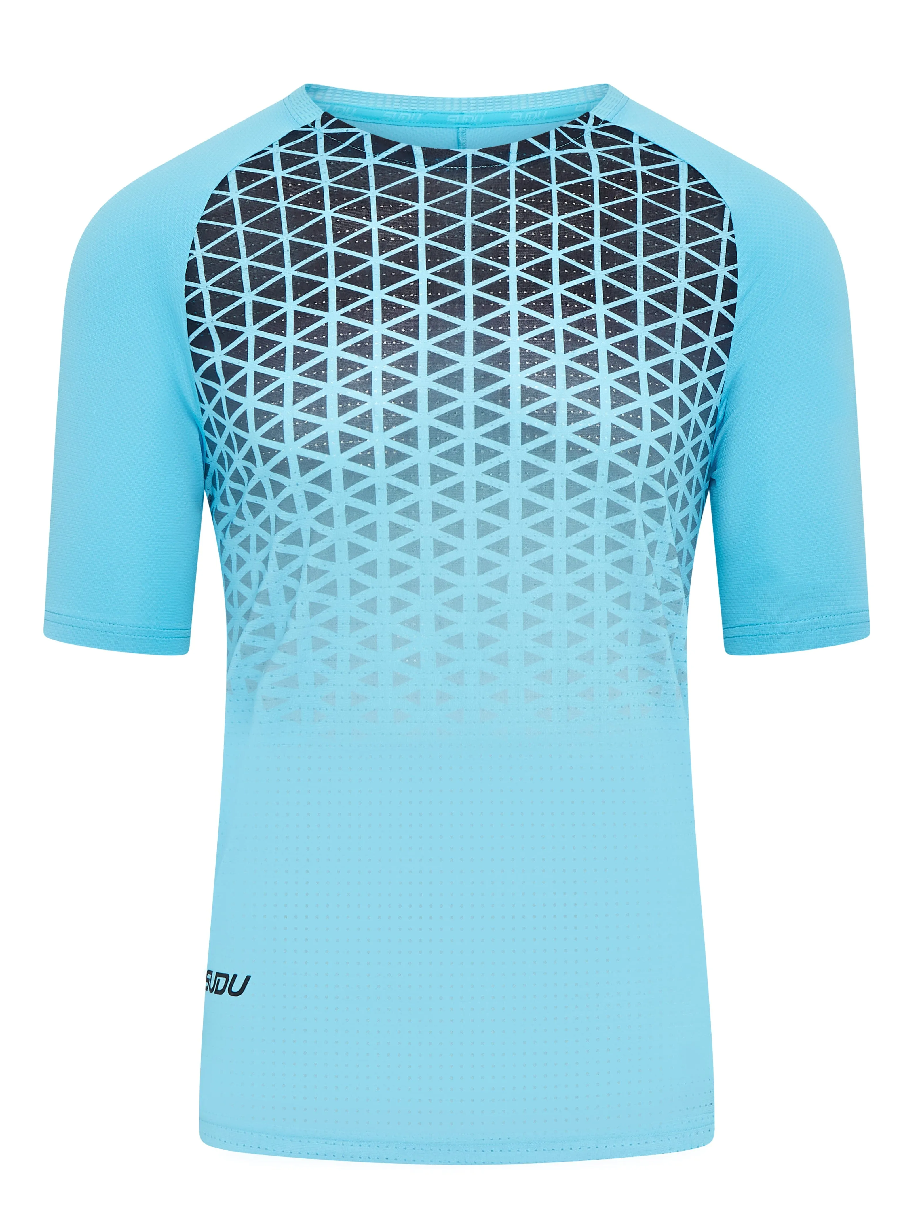 SRT SS 01 Run Short Sleeve T-Shirt - Light Blue/Black