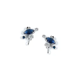 Star Dust Earrings [Navy color]