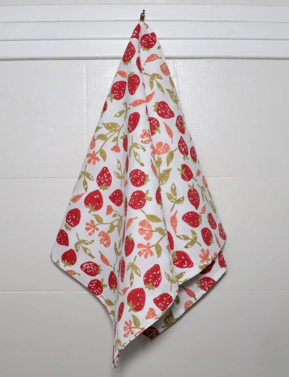 Strawberry Cotton Tea Towel