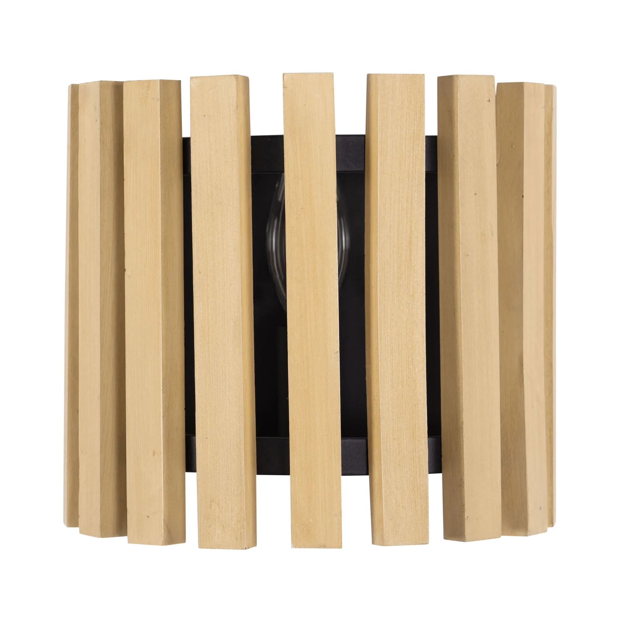 Suratto 387W01MBH 1-Light Wall Sconce - Matte Black/Honey Blonde