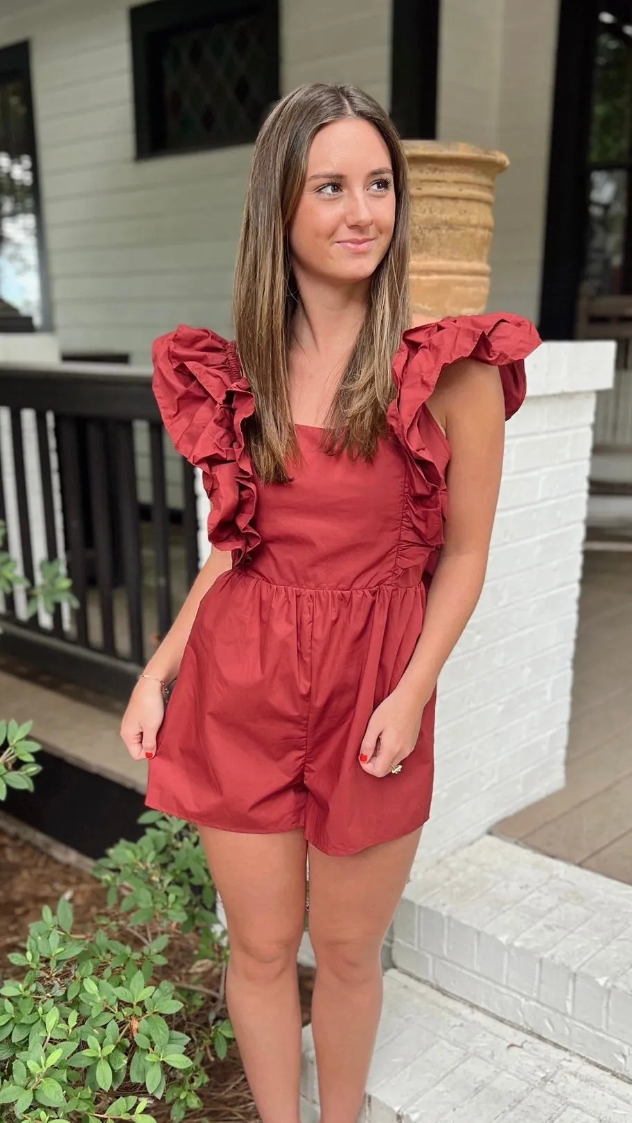 The Here for the Tailgate Romper