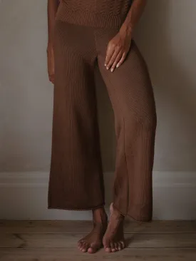 The Wide Leg Knit Trouser - Women's