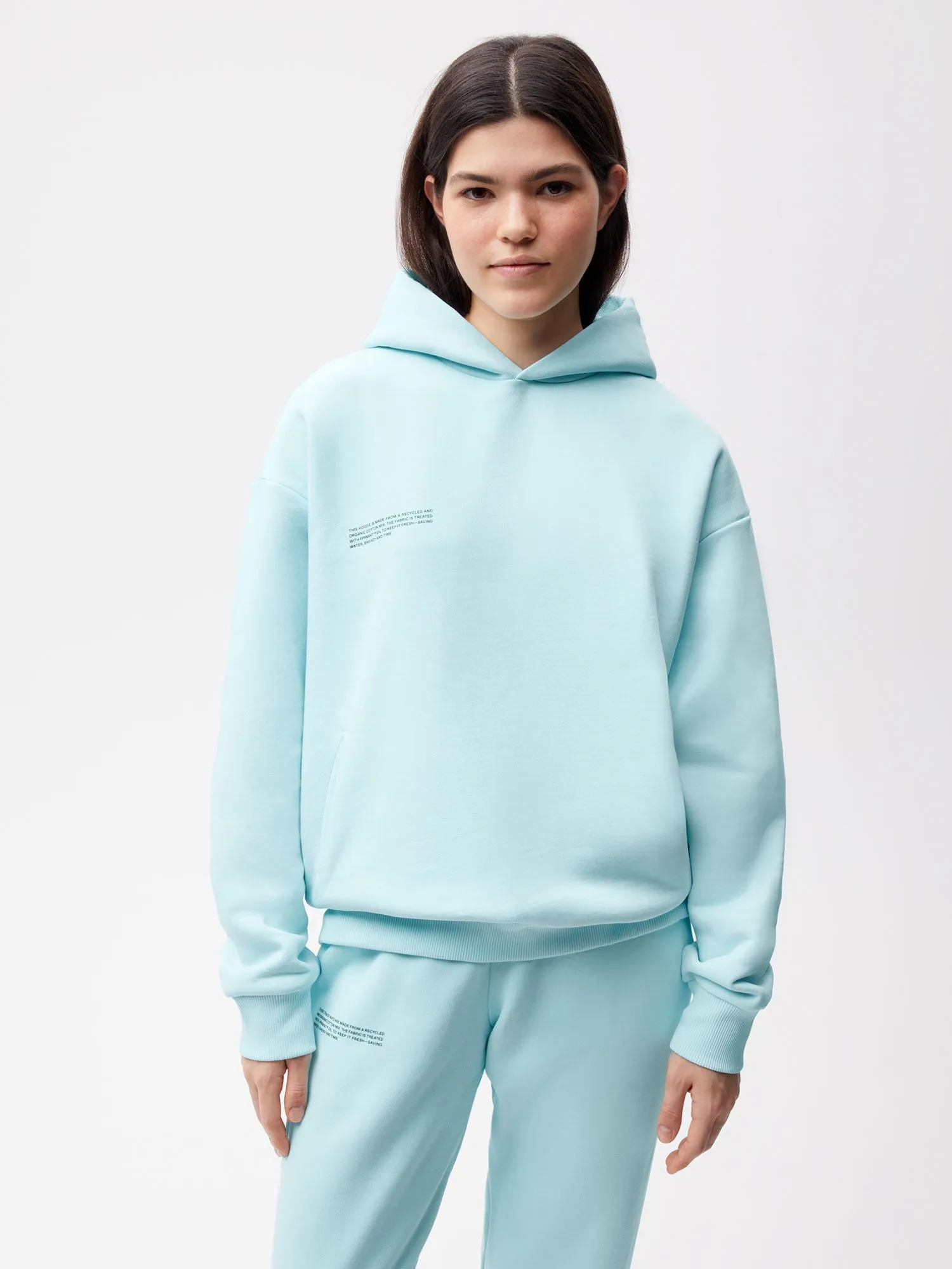 Womens 365 Heavyweight Hoodie—powder blue